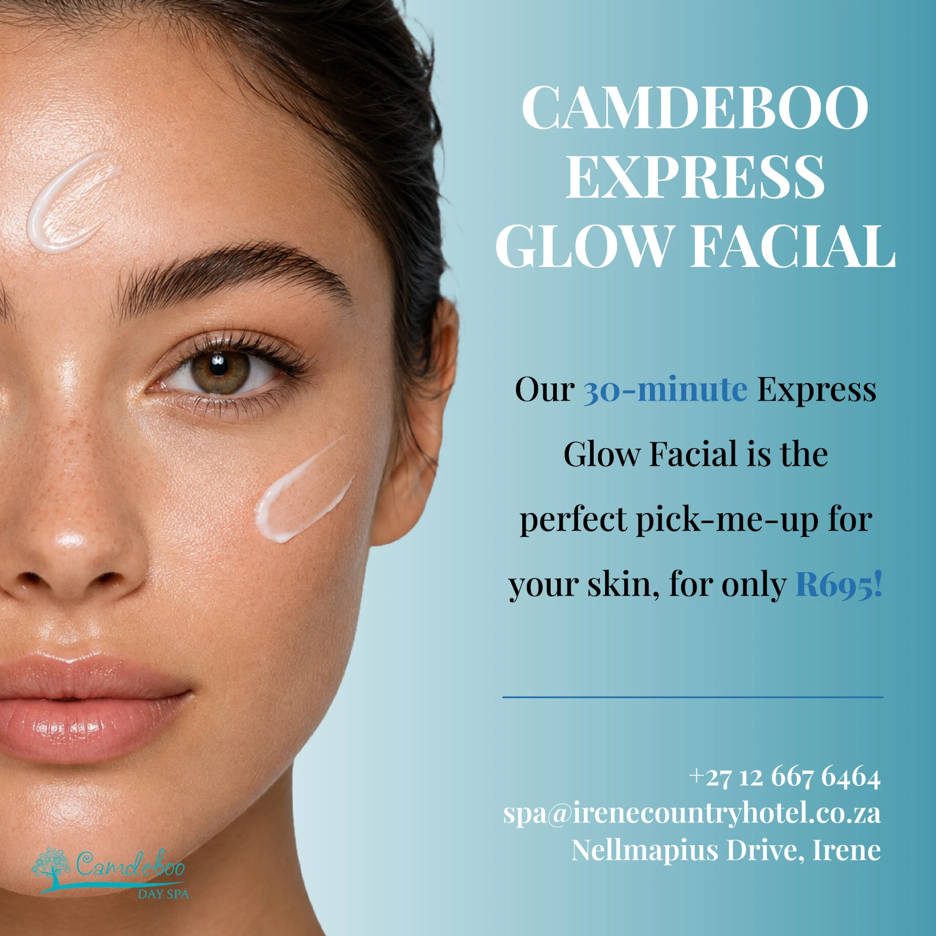 Camdeboo Express Glow Facial — 30 minute express facial for R695